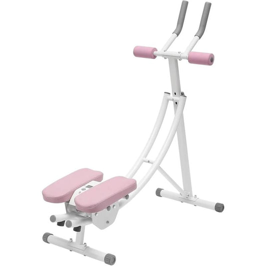 Foldable Abdominal Cruncher Exercise Machine Core Abdominal Trainer Sit up Bench Side Shaper 330Lbs with LED Monitor